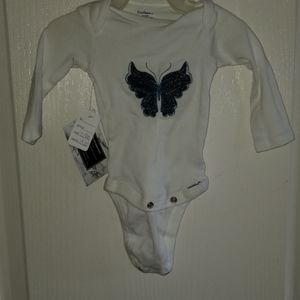 Embroidered onsie with tutu